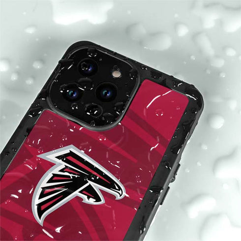 NFL Atlanta Falcons Double Vision iPhone 14 Pro Max Waterproof Case