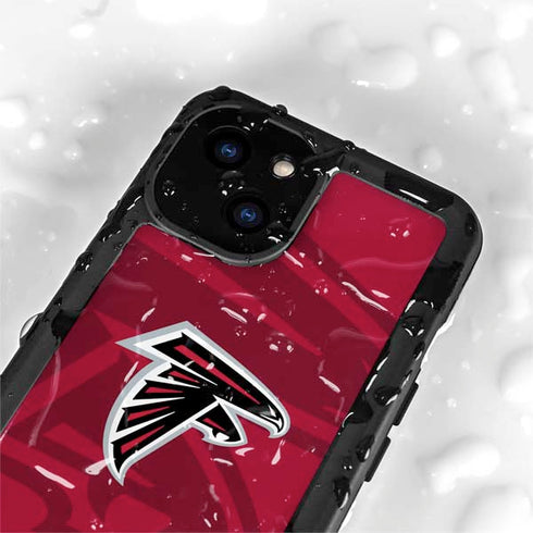 NFL Atlanta Falcons Double Vision iPhone 15 Plus Waterproof Case
