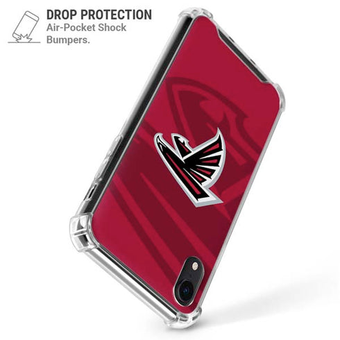NFL Atlanta Falcons Double Vision iPhone XR Clear Case