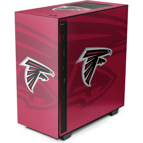 NFL Atlanta Falcons Double Vision NZXT H510 Compact ATX Mid-Tower Case Skin
