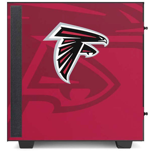 NFL Atlanta Falcons Double Vision NZXT H510 Compact ATX Mid-Tower Case Skin