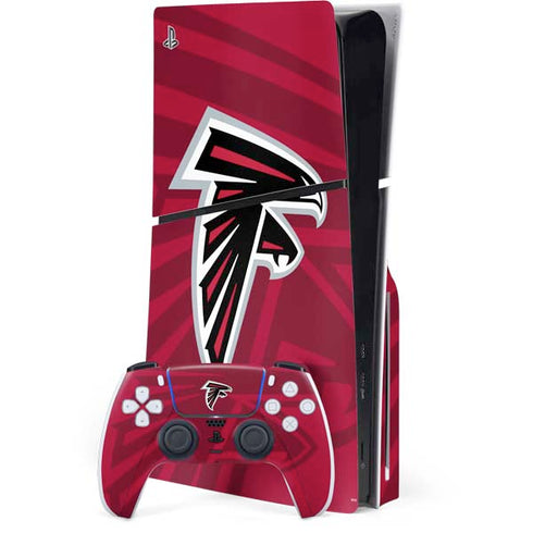 NFL Atlanta Falcons Double Vision PS5 Slim Disk Bundle Skin
