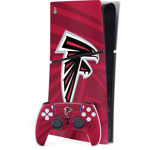 NFL Atlanta Falcons Double Vision PS5 Slim Digital Edition Console Skin