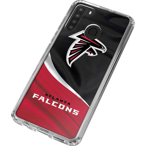 NFL Atlanta Falcons Galaxy A21 Clear Case