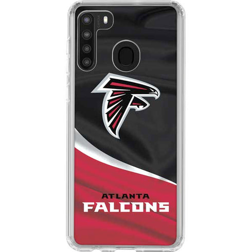 NFL Atlanta Falcons Galaxy A21 Clear Case