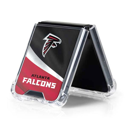 NFL Atlanta Falcons Galaxy Z Flip5 5G Clear Case