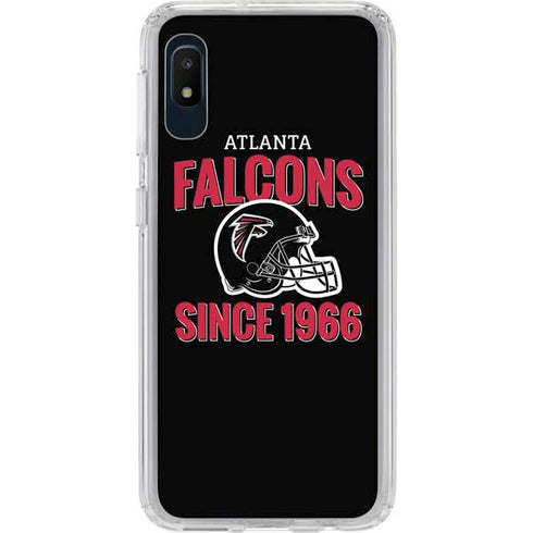 NFL Atlanta Falcons Helmet Galaxy A10e Clear Case