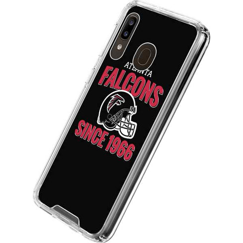 NFL Atlanta Falcons Helmet Galaxy A30 Clear Case