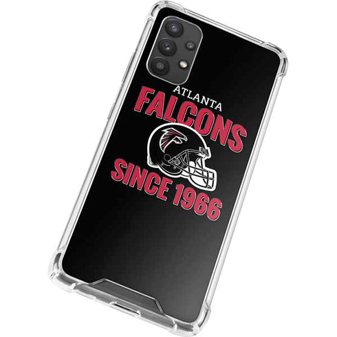 NFL Atlanta Falcons Helmet Galaxy A32 5G Clear Case