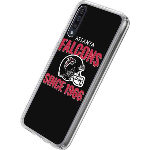 NFL Atlanta Falcons Helmet Galaxy A50 Clear Case