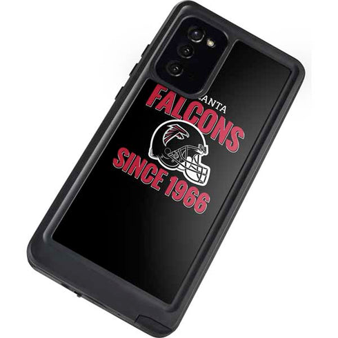 NFL Atlanta Falcons Helmet Galaxy Note20 5G Waterproof Case