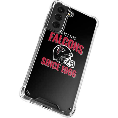 NFL Atlanta Falcons Helmet Galaxy S21 Plus 5G Clear Case