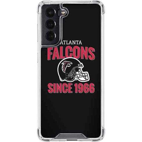 NFL Atlanta Falcons Helmet Galaxy S22 Clear Case