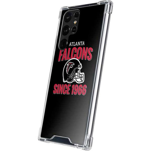 NFL Atlanta Falcons Helmet Galaxy S22 Ultra Clear Case