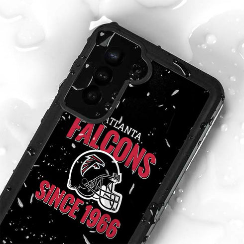 NFL Atlanta Falcons Helmet Galaxy S23 Waterproof Case