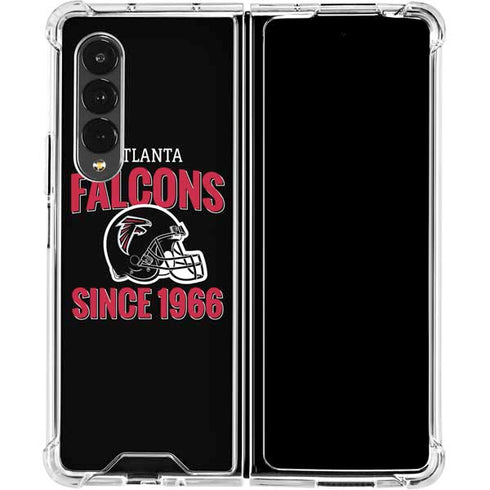 NFL Atlanta Falcons Helmet Galaxy Z Fold4 5G Clear Case