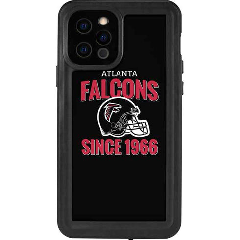 NFL Atlanta Falcons Helmet iPhone 12 Pro Waterproof Case