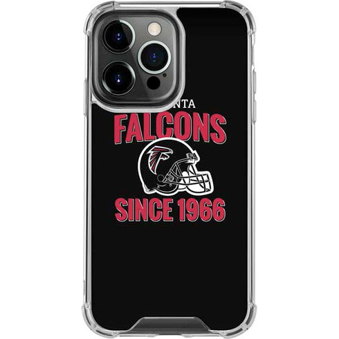 NFL Atlanta Falcons Helmet iPhone 13 Pro Clear Case