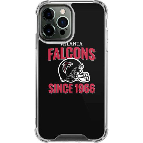 NFL Atlanta Falcons Helmet iPhone 13 Pro Max Clear Case