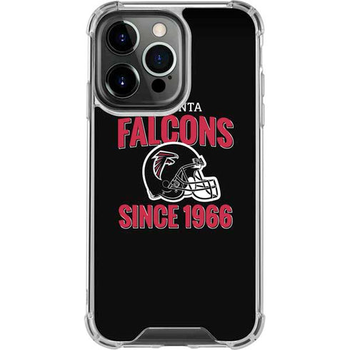 NFL Atlanta Falcons Helmet iPhone 14 Pro Clear Case