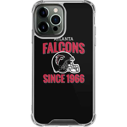 NFL Atlanta Falcons Helmet iPhone 15 Pro Max Clear Case