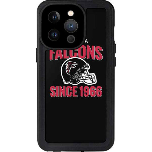 NFL Atlanta Falcons Helmet iPhone 14 Pro Waterproof Case