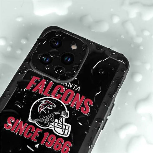 NFL Atlanta Falcons Helmet iPhone 14 Pro Waterproof Case