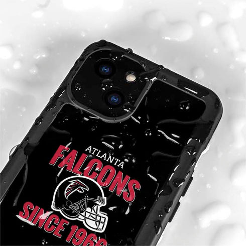 NFL Atlanta Falcons Helmet iPhone 15 Waterproof Case