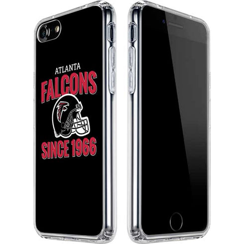 NFL Atlanta Falcons Helmet iPhone SE (2nd & 3rd Gen) Clear Case