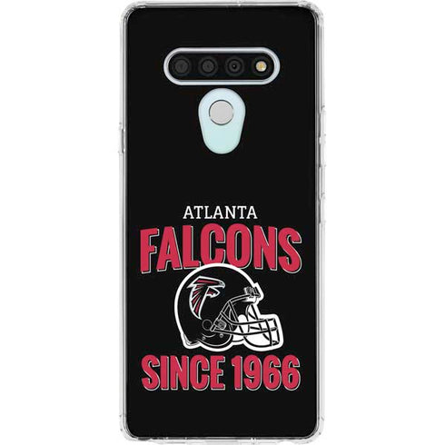 NFL Atlanta Falcons Helmet LG Stylo 6 Clear Case