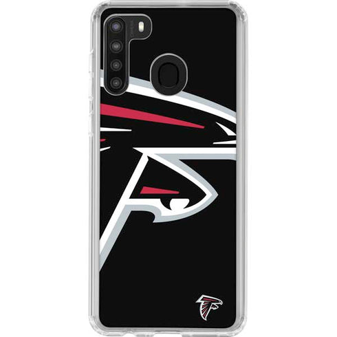NFL Atlanta Falcons Large Logo Galaxy A21 Clear Case