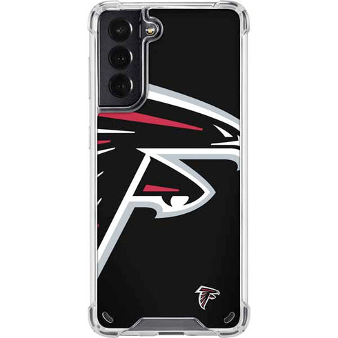 NFL Atlanta Falcons Large Logo Galaxy S21 5G Clear Case