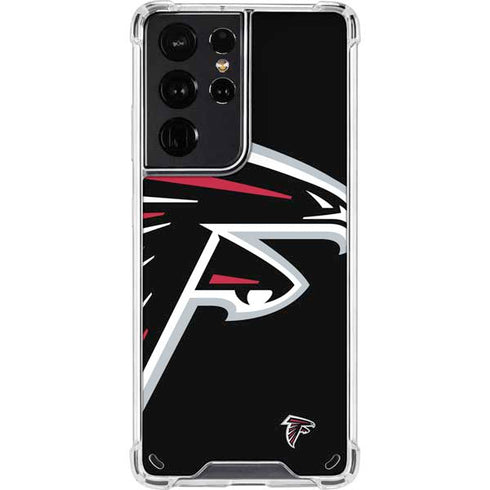 NFL Atlanta Falcons Large Logo Galaxy S21 Ultra 5G Clear Case