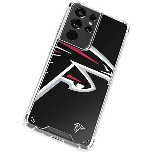 NFL Atlanta Falcons Large Logo Galaxy S21 Ultra 5G Clear Case