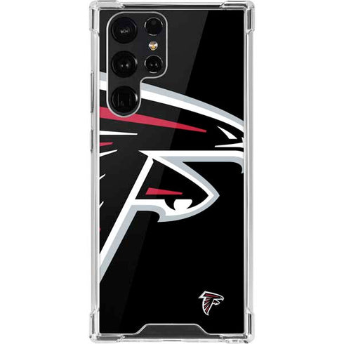 NFL Atlanta Falcons Large Logo Galaxy S22 Ultra Clear Case