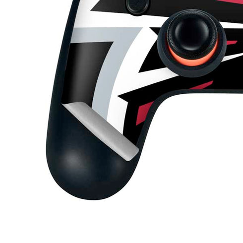 NFL Atlanta Falcons Large Logo Google Stadia Controller Skin