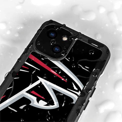 NFL Atlanta Falcons Large Logo iPhone 13 Mini Waterproof Case