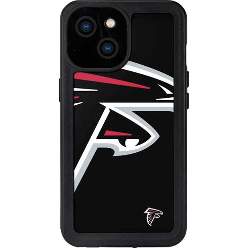 NFL Atlanta Falcons Large Logo iPhone 15 Waterproof Case