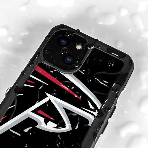NFL Atlanta Falcons Large Logo iPhone 15 Waterproof Case