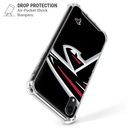 NFL Atlanta Falcons Large Logo iPhone XR Clear Case