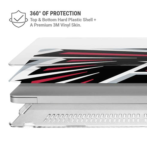 NFL Atlanta Falcons Large Logo MacBook Air 15in (2023-2025) Case plus Skin