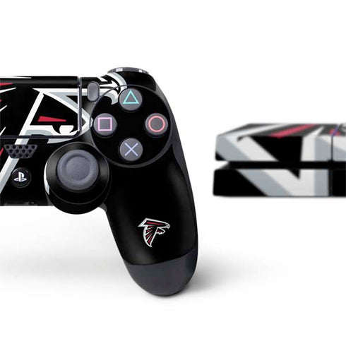 NFL Atlanta Falcons Large Logo PS4 Console and Controller Bundle Skin