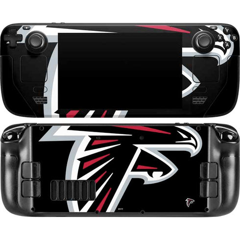 NFL Atlanta Falcons Large Logo Steam Deck Handheld Gaming Computer Skin