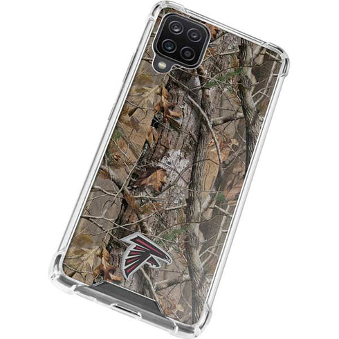 NFL Atlanta Falcons Realtree AP Camo Galaxy A12 Clear Case