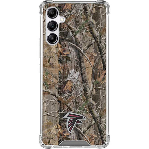 NFL Atlanta Falcons Realtree AP Camo Galaxy A15 5G Clear Case