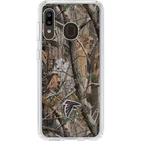 NFL Atlanta Falcons Realtree AP Camo Galaxy A20 Clear Case
