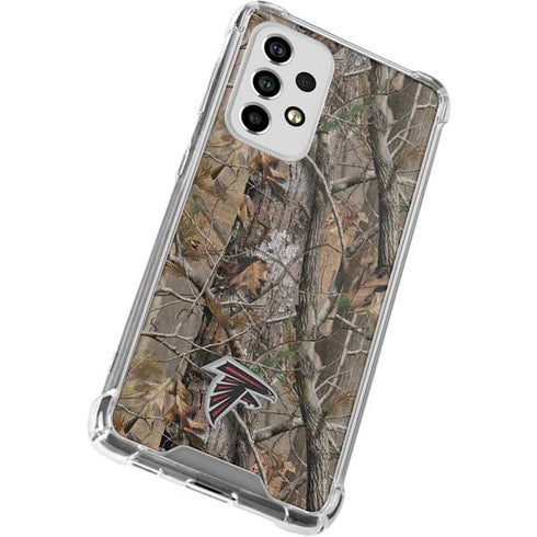 NFL Atlanta Falcons Realtree AP Camo Galaxy A53 5G Clear Case