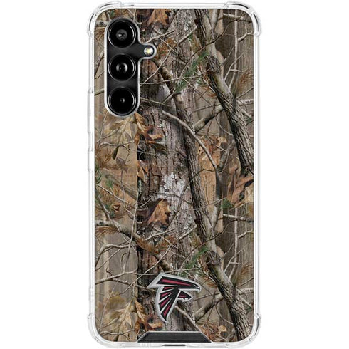 NFL Atlanta Falcons Realtree AP Camo Galaxy A54 5G Clear Case