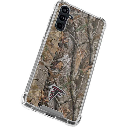 NFL Atlanta Falcons Realtree AP Camo Galaxy A54 5G Clear Case