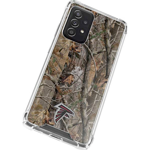 NFL Atlanta Falcons Realtree AP Camo Galaxy A72 5G Clear Case